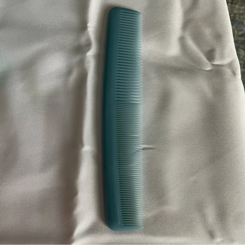 2 Vintage Lady Ace All Purpose Teal Comb And Black Pick Comb Plastic Made In USA